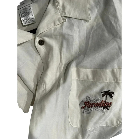 Disney World Island Paradise Mickey Mouse Kickin Back Embroidered Shirt Size XXL - Picture 2 of 6